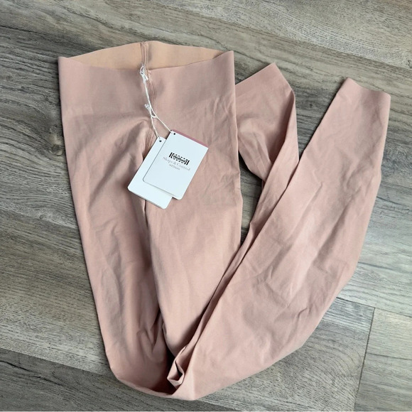 WOLFORD cotton contour control forming leggings rose tan size  XS - Picture 3 of 5